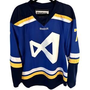 Reebok MAINO #7 Blue & Yellow Hockey Jersey – Adult Men’s Medium – Sportswear